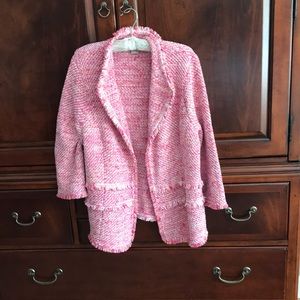 Chico knit fringe blazer